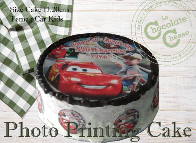Car Kid Photo Printing Cake