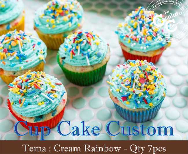 Cup Cake Cream Rainbow