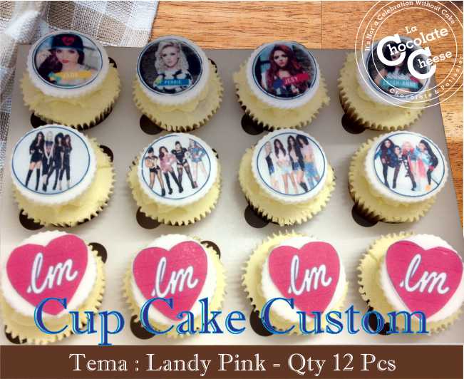 Cup Cake Fondant Lady Pink 1