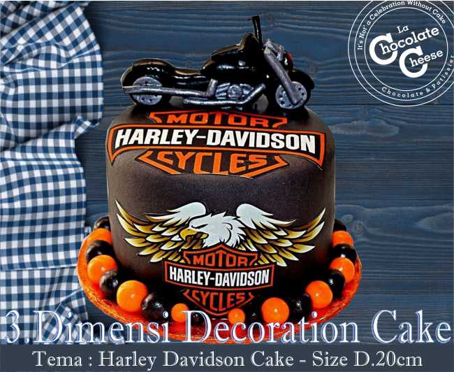 Harley Davidson 3.D Cake