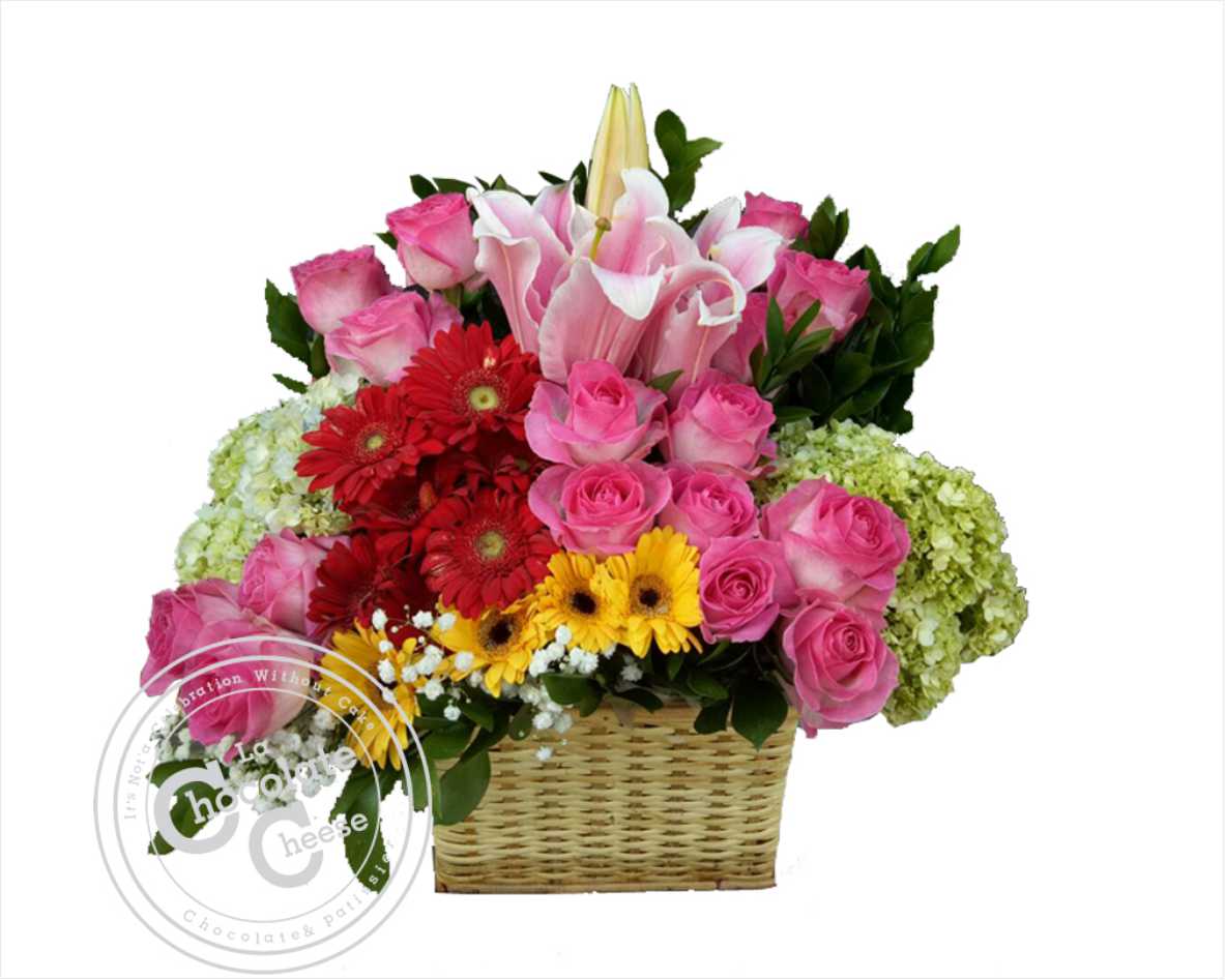 Table Flower basket of love 1